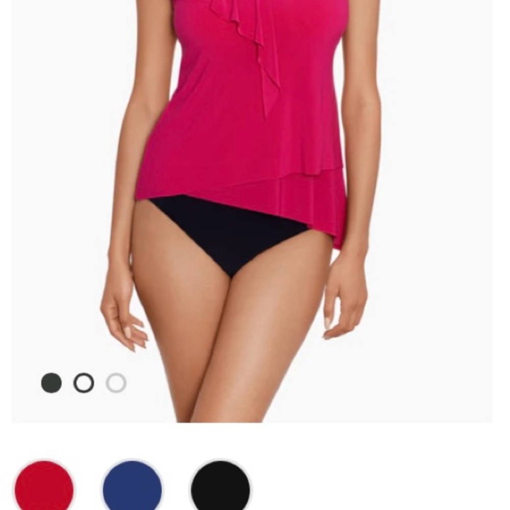 Magicsuit Raspberry Ruffle Tank Top - Picture 7 of 7